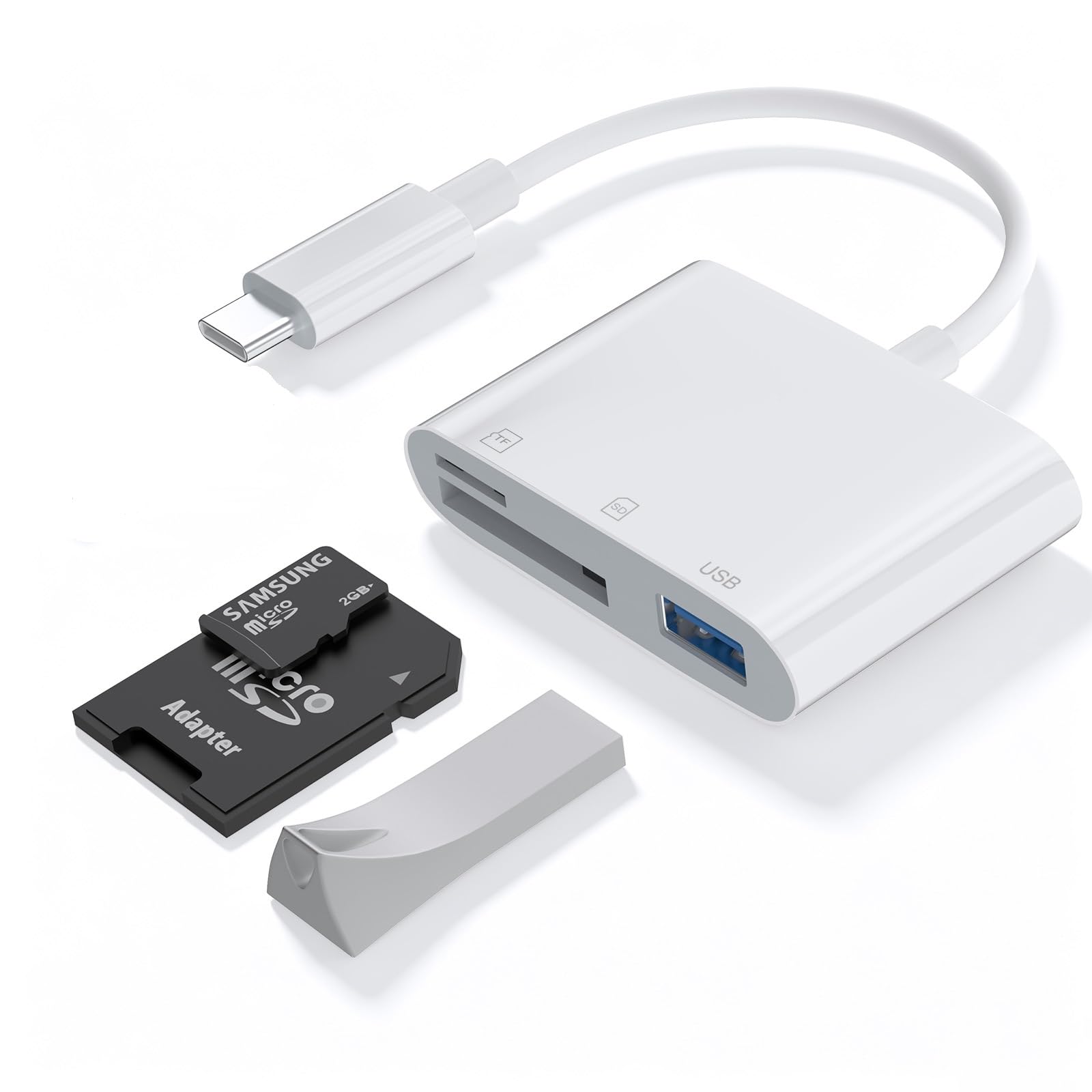 USB-C 3-in-1 SD / microSD reader